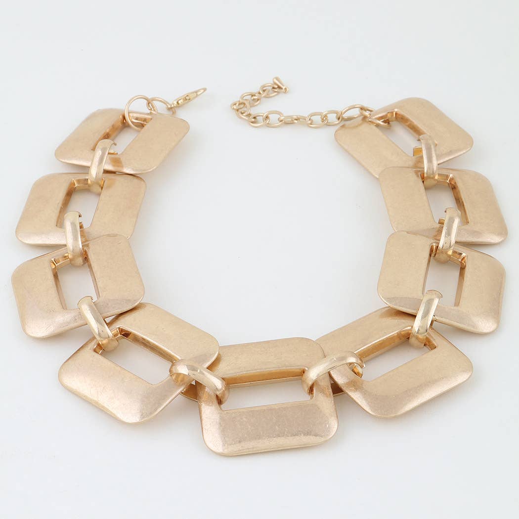 Wide Statement Link Chain Necklace