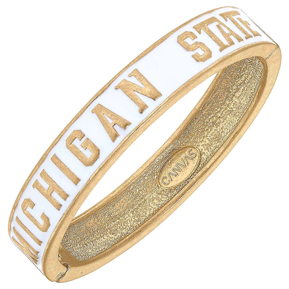 Michigan State Spartans Enamel Hinge Bangle