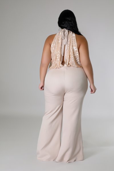 Simply Splendid Jumpsuit-Champagne