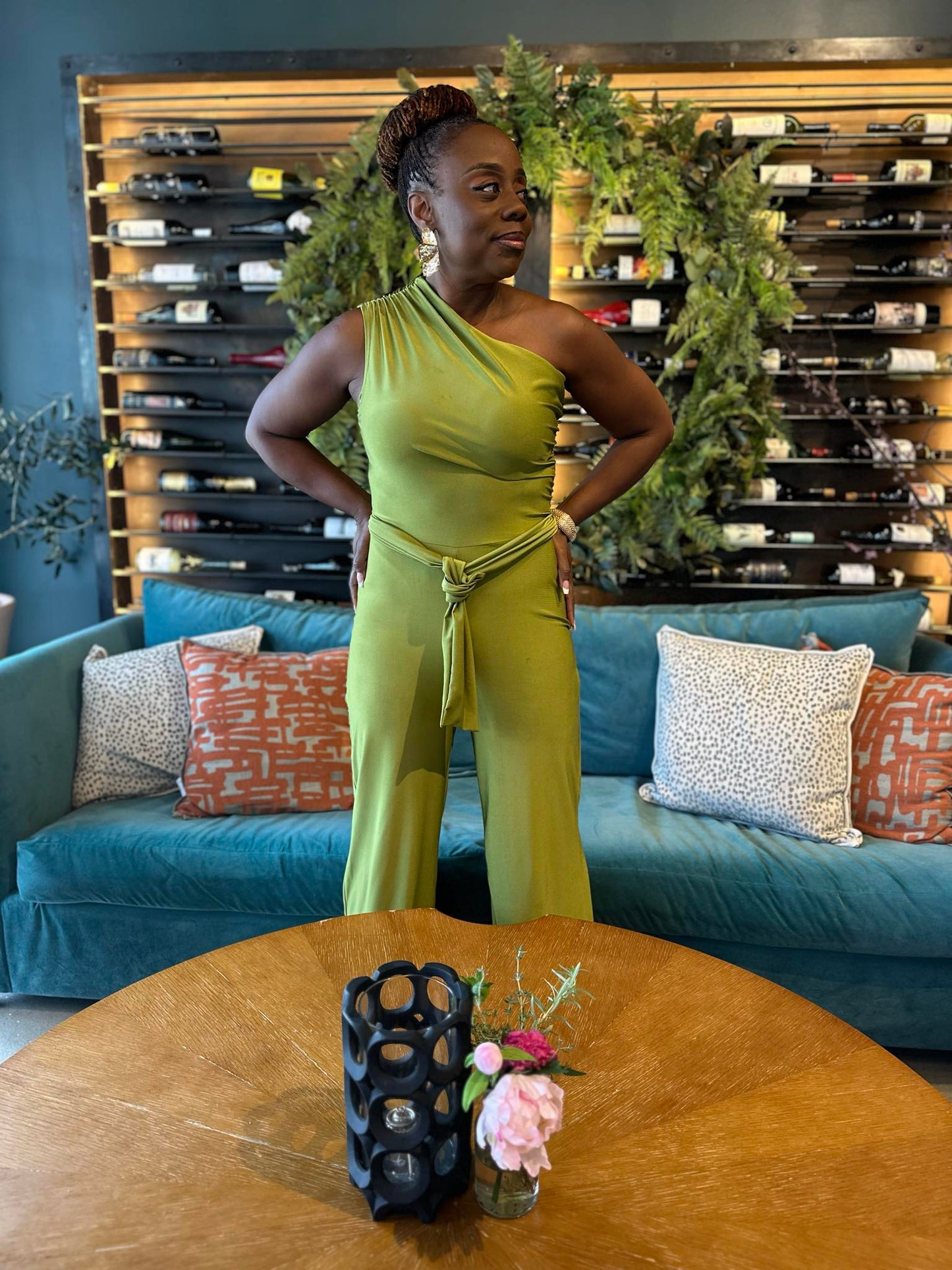 One Shoulder Jumpsuit