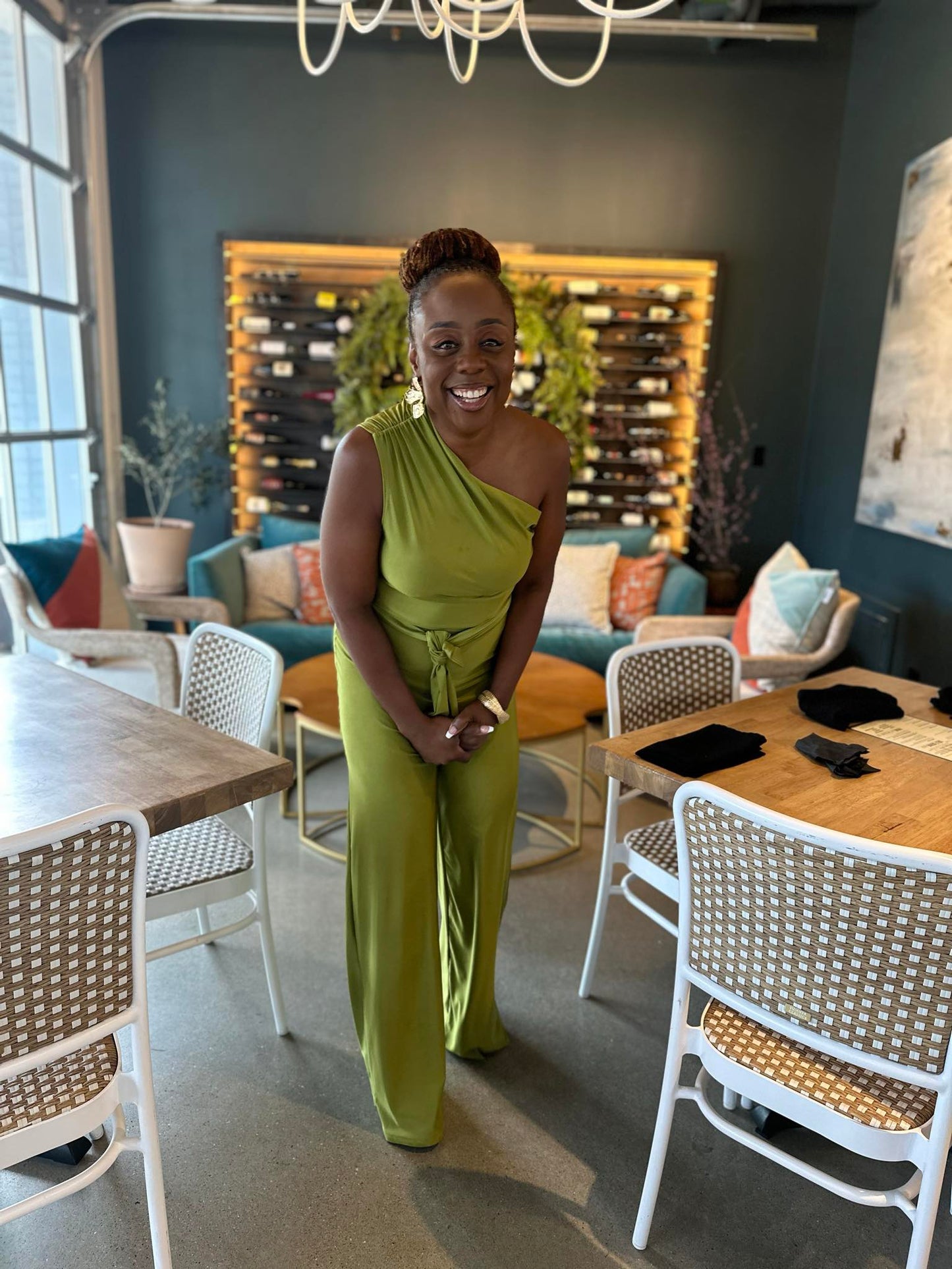 One Shoulder Jumpsuit