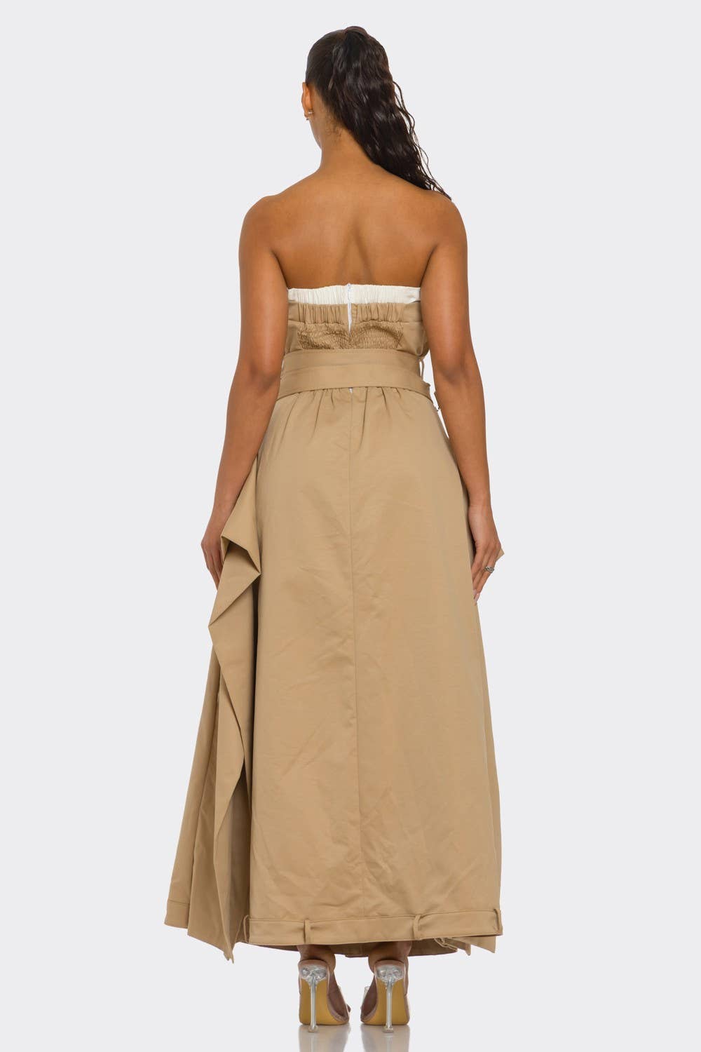 Chic Trench Maxi Dress