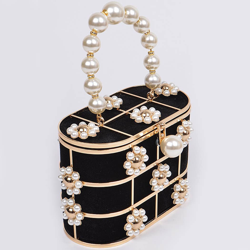 FLOWER BEADS BENTO BAG