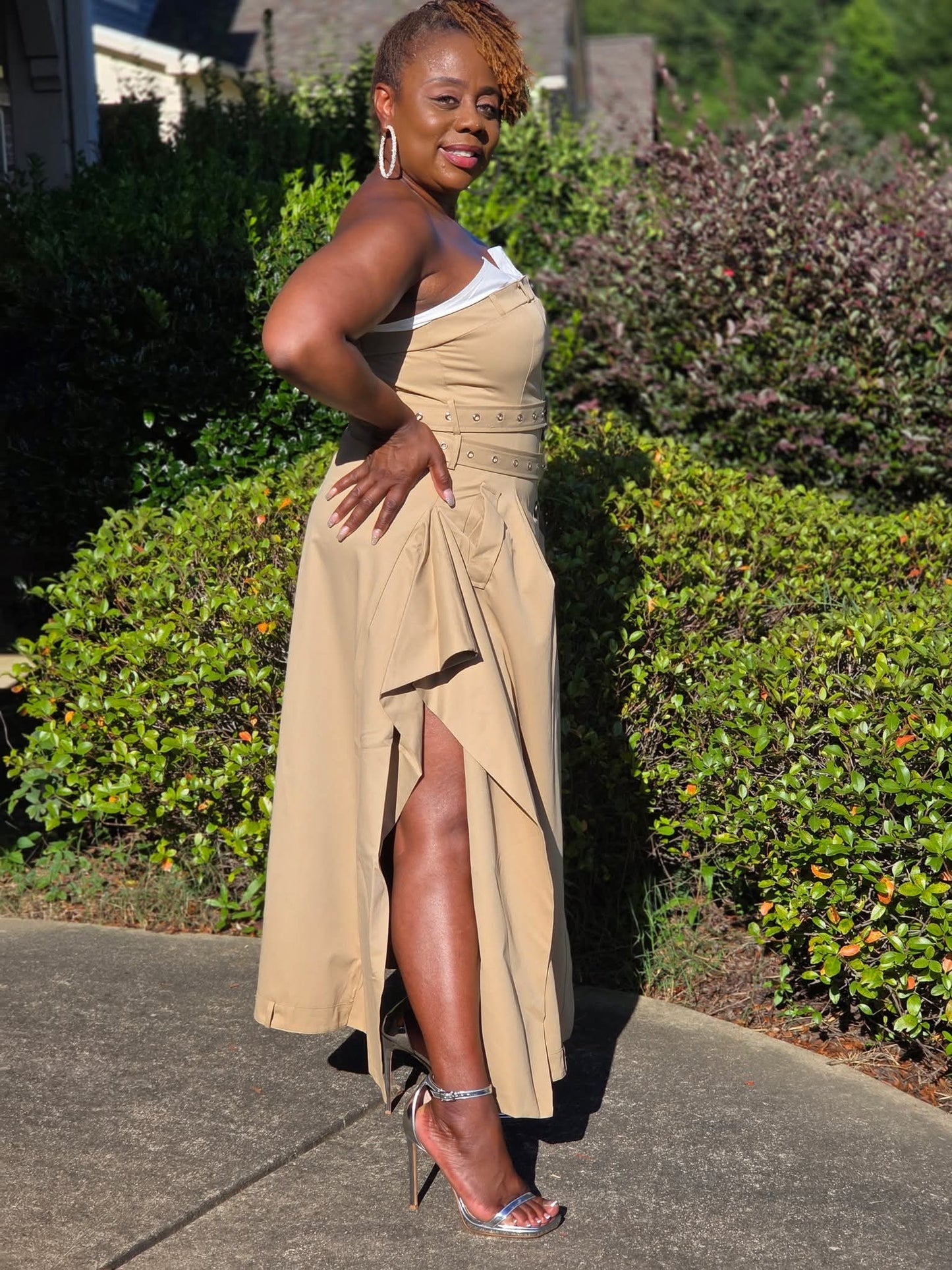 Chic Trench Maxi Dress