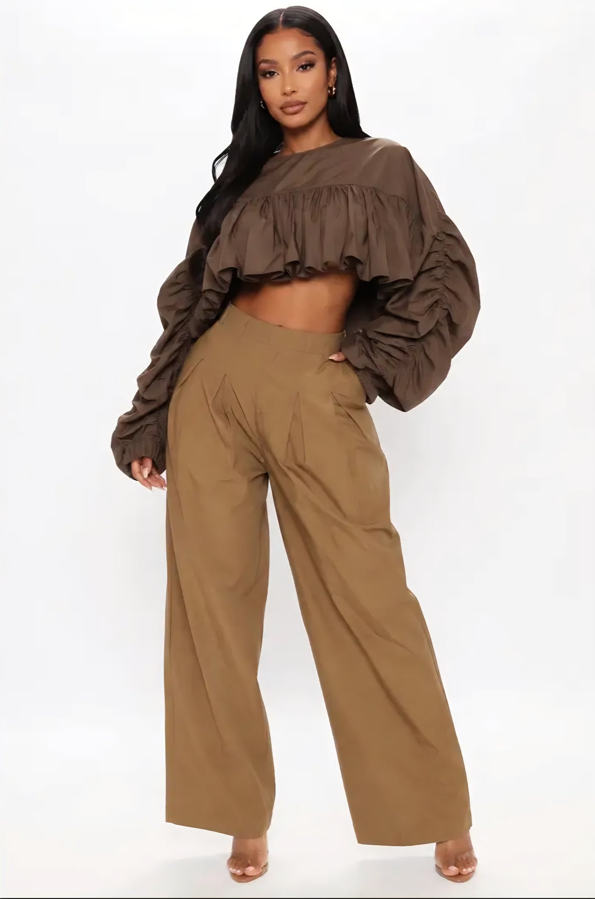 The Dramatic High-Low Ruffle Crop