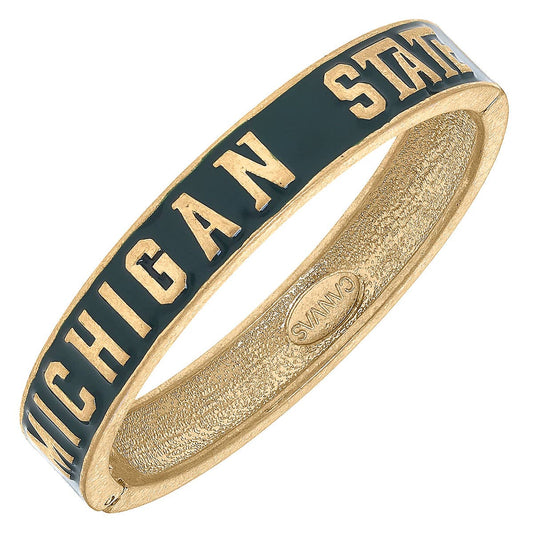 Michigan State Spartans Enamel Hinge Bangle