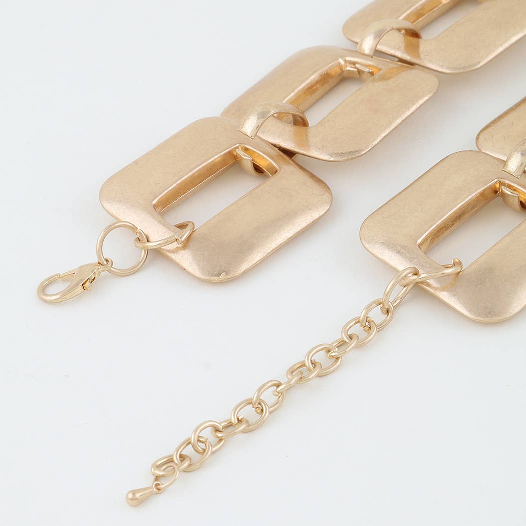 Wide Statement Link Chain Necklace