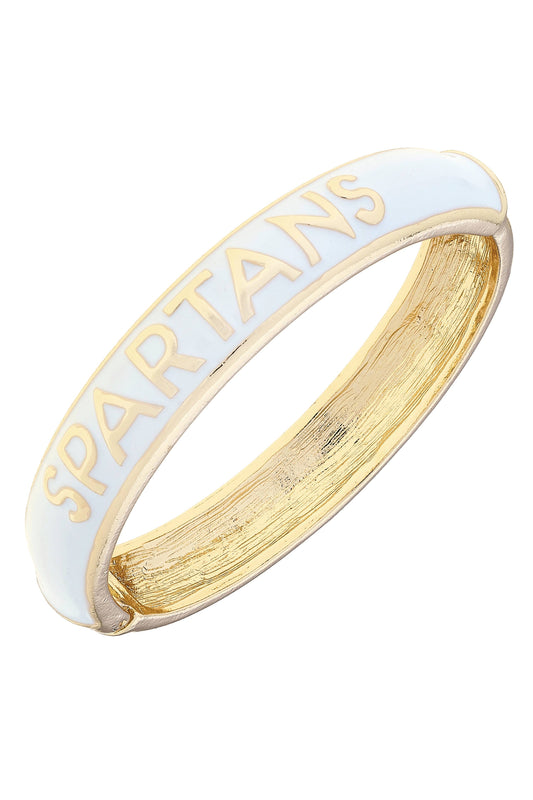 Michigan State Spartans Sculpted Enamel Hinge Bangle