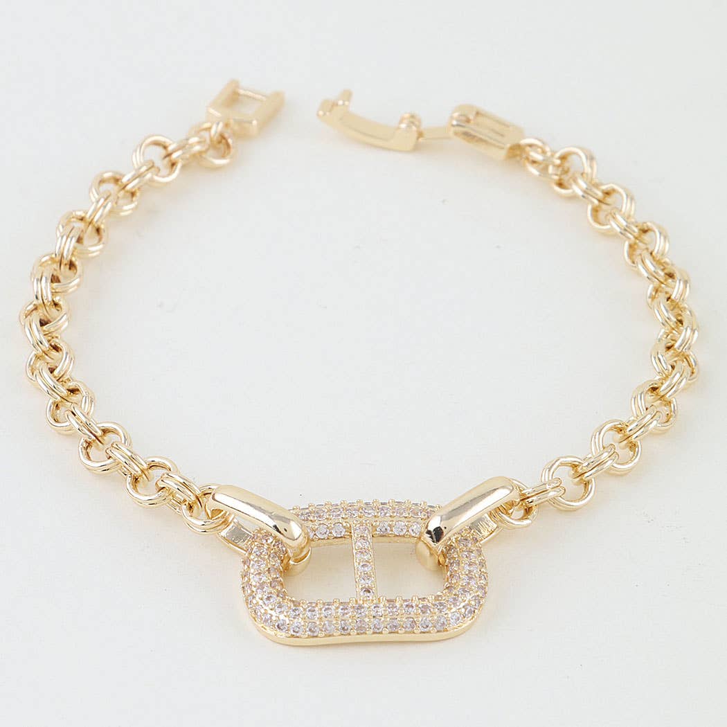 Bejeweled Mariner Chain Bracelet