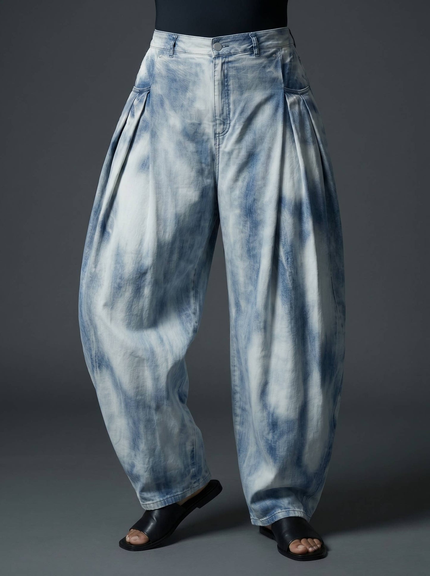 Voluminous Tie-Dye Pants