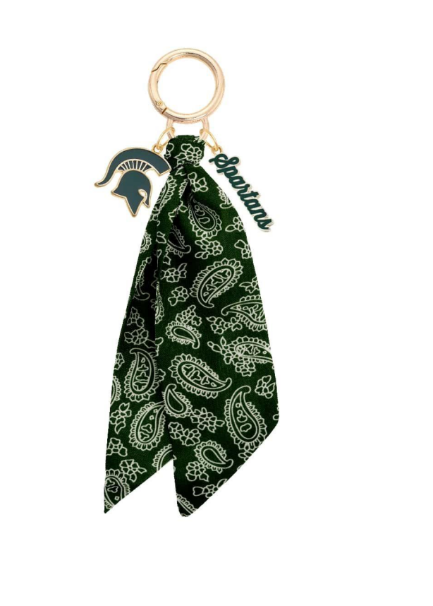 Michigan State Spartans Logo Bandana Bag Charm