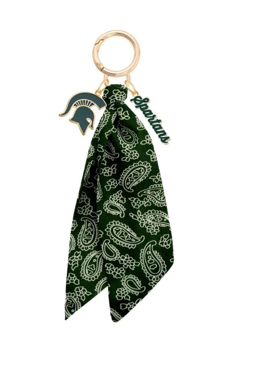 Michigan State Spartans Logo Bandana Bag Charm