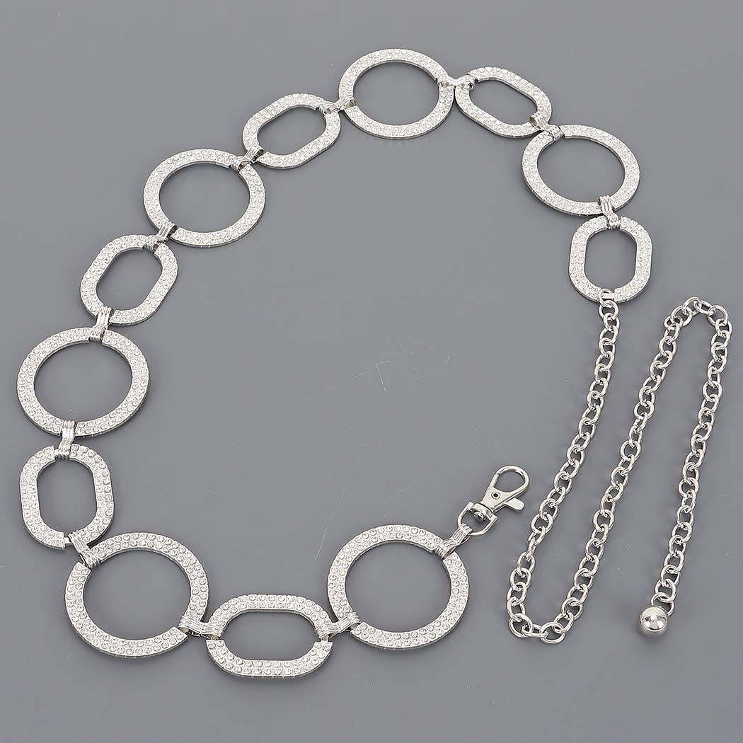 Rhinestone Chain Belt