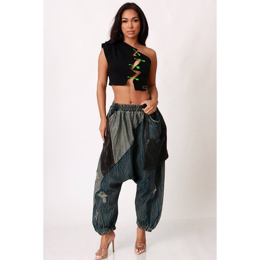 DENIM DRIFTER HAREM PANTS