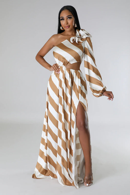 A Touch of Elegance Dress-Gold