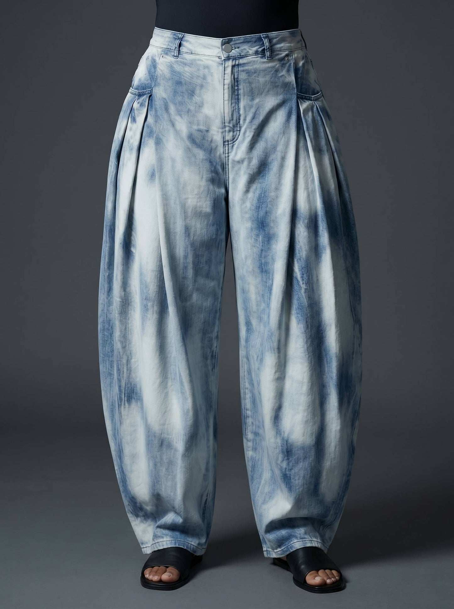 Voluminous Tie-Dye Pants