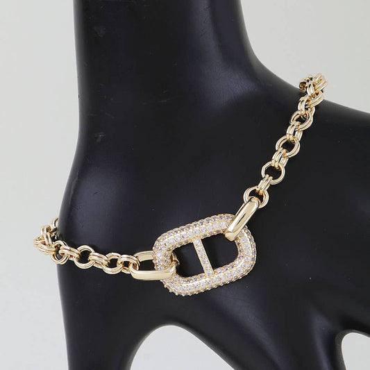 Bejeweled Mariner Chain Bracelet