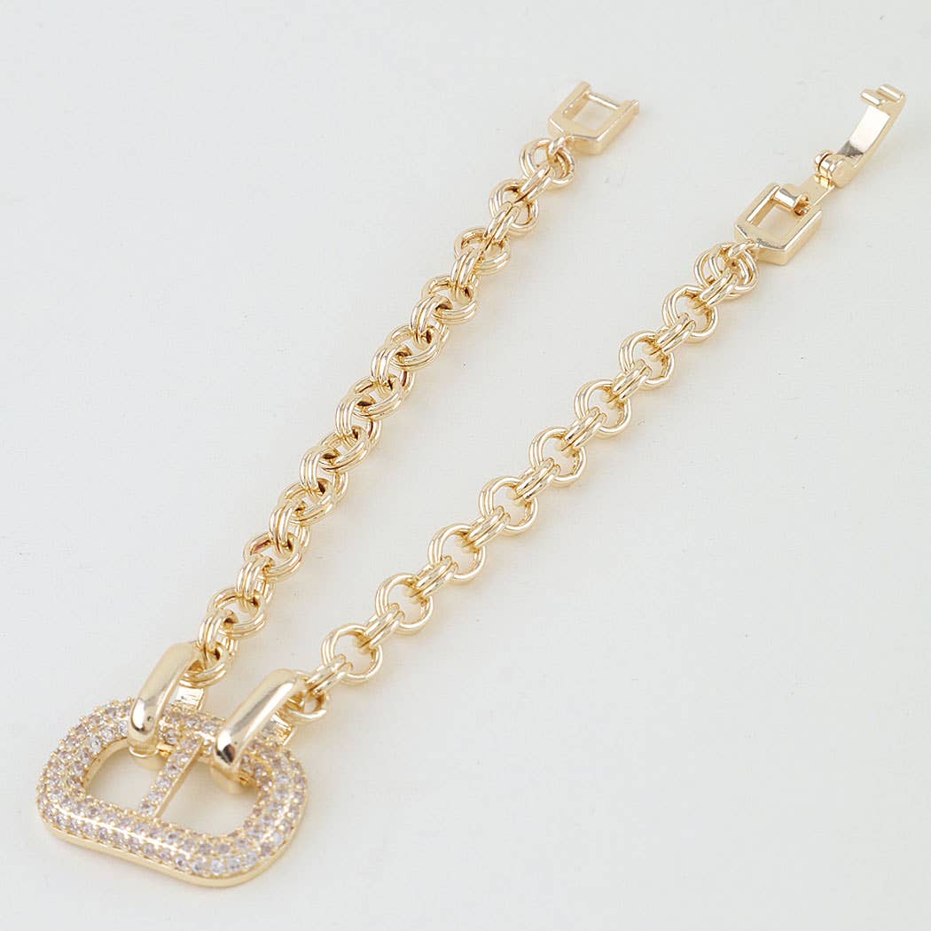 Bejeweled Mariner Chain Bracelet