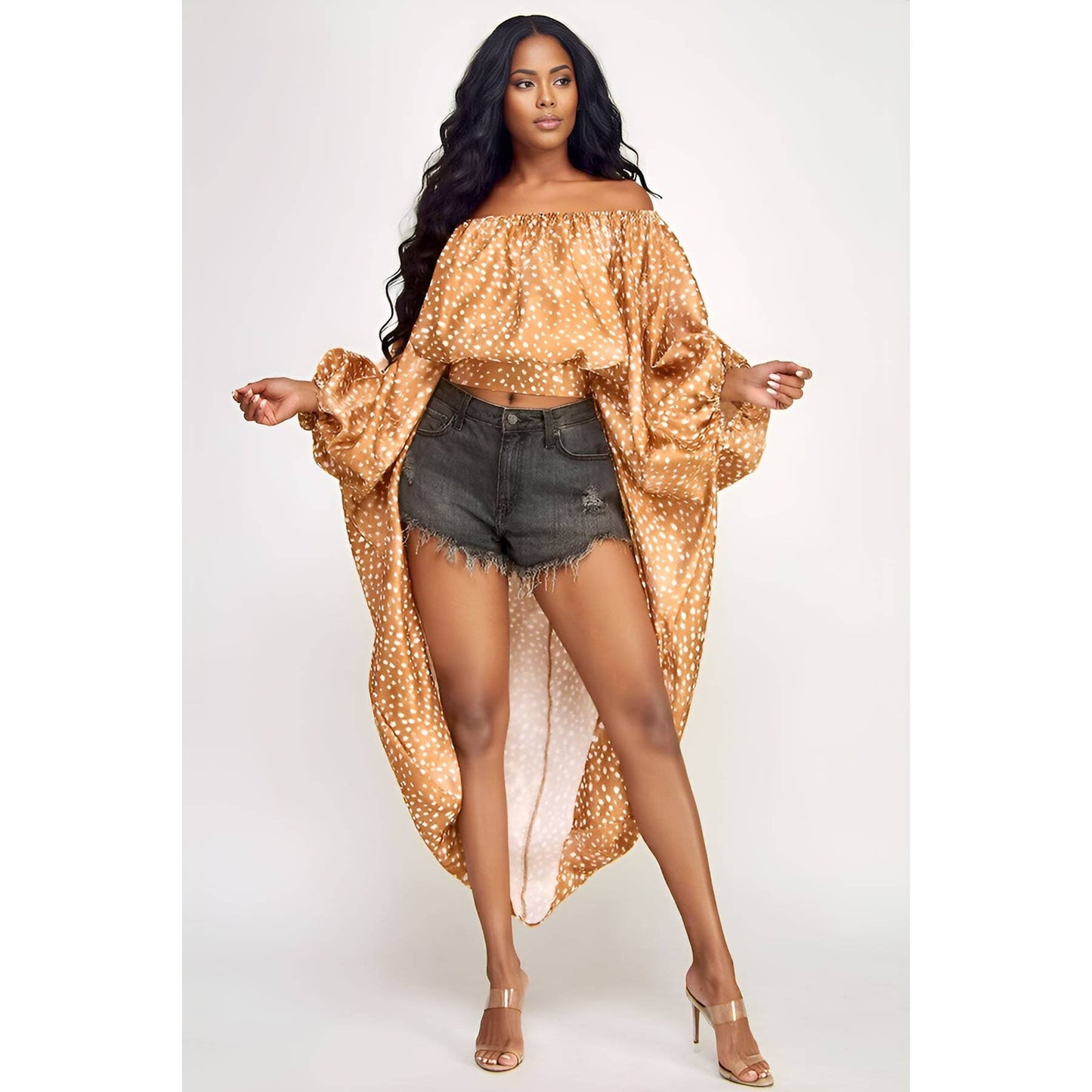 Plus Cascade Afternoon Satin Top