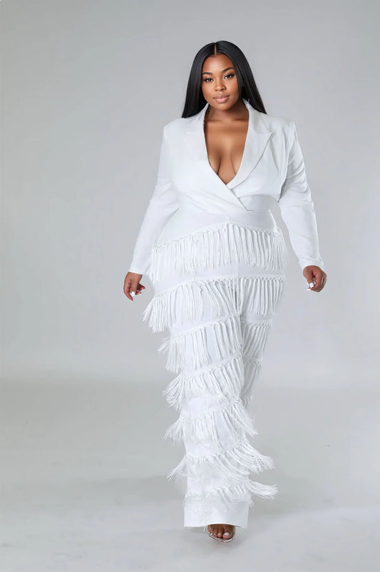 Free Flowing Fringe Jumpsuit